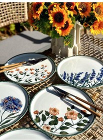 Resim Porland Flower Garden 6 Kişilik Servis Tabağı 24cm 04ppo000225 Çok Renkli 