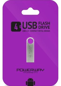 Resim Powerway 4 GB USB Metal Flash Bellek 