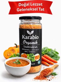 Resim karabio Organik Sertifikalı Ispanaklı Havuçlu Balkabaklı Tarhana 300 gr 