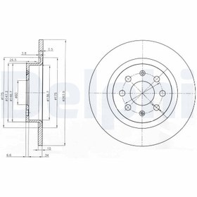 Resim DELPHI BG3945 | Fren Diski Arka Grande Punto (199_) 05-151.4 Natural Power 1.9 D Multijet 1.6 D Multijet 1.9 D Multijet 1.9 D Multijet 1.4 16V (199Bxg1b, 199Axg1b) 1.4 T-Jet (199Axm1a, 199Bxm1a, 199Bxn1a) Punto (199_) 12-1.4 Turbo Multi Air 1.4 Natural Po 