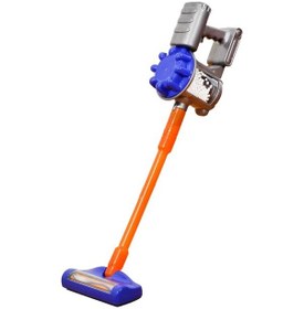 Resim Vacuum Cleaner Pilli Kablosuz Oyuncak Dikey Elektrik Süpürgesi 