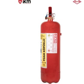 Resim 6 kg Ruhsata Uygun Köpüklü Yangın Söndürme Tüpü ve Askı Aparatı 