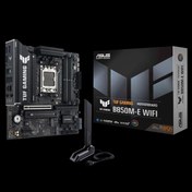 Resim ASUS TUF GAMING B850M-E WIFI 8000MHz OC DDR5 Soket AM5 M.2 HDMI DP mATX Anakart 