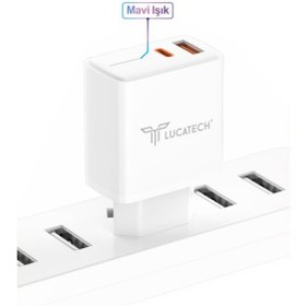 Resim Lucatech 45W PD + USB Super Fast Başlık — Galaxy S23 / S22 / S21 (Akıllı Güvenlik) 