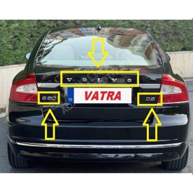 Resim S80 1.6 D Advance 2012-2016 Uyumlu S80-d2 Ve Volvo Bagaj Yazısı Seti 