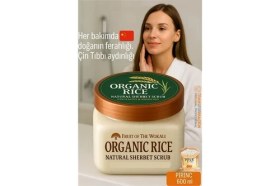Resim Fırsatkolik Profesyonel Organik Pirinç Doğal Peeling - Tüm Vücut Scrub 600 ml 
