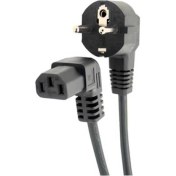 Resim Power Kablo - 90 Derece L Uç - Dik Açılı - Power Kablosu - 1.8 mt 