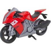 Resim Oyuncak Motosiklet Sürtmeli 30 Cm 