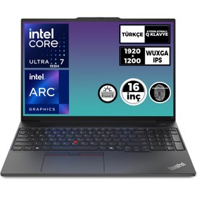 Resim LENOVO ThinkPad E16 Gen 2 Ultra 7 155H 16GB 1TB SSD 16" WUXGA W11P Dizüstü Bilgisayar 21MA002UTX 016 