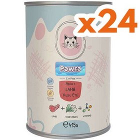 Resim Pawra Kuzu Etli Yetişkin Kedi Konservesi 415 Gr x 24 Adet 