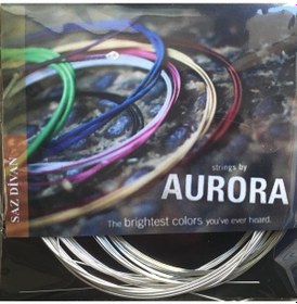 Resim Aurora 0.25 Divan Bağlama Teli Beyaz Bambamlı 