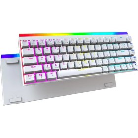 Resim vooka 68 Tuş Red Switch Rgb Mekanik Oyuncu Klavyesi – Hot Swapple , Renkli Aydınlatma Gaming Keyboard 
