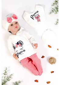 Resim Sitilin Kız Bebek 5 Li Fiyonglu Prenses Hastane Çıkışı Seti Stl6511 Beyaz 