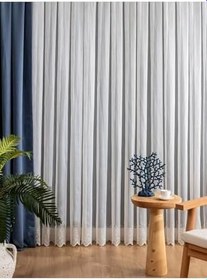 Resim Jane86 Orta Pileli 1X2,5 Tül Perde Salon Balkon Mutfak Tülü, 450 x 240 