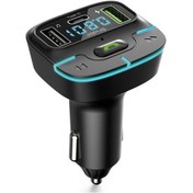 Resim Uiowoo Mp3 F9 Araç Fm Transmitter 5.3 Bluetooth Araç Kiti Usb Type-c 18w Hızlı Şarj Çıkışlı Çakmaklık Girişli 