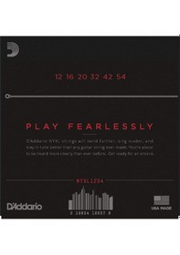 Resim D'addario Nyxl1254 Nickel Wound Elektro Gitar Teli 12-54 