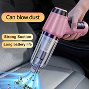 Resim HOTU Taşınabilir El Tipi Araba Süpürgesi, Hafif, Kompakt, Üfleyici, Emici, Şişirici, Hava Filtresi ile Çok Fonksiyonlu, 36V USB Şarjlı, Aksesuarlar Dahil 