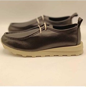Resim Asos Siyah Deri Bağcıklı Loafer Siyah 