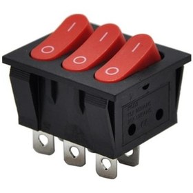 Resim Be-136 Üçlü Işıksız Anahtar On-Off 6P Süper (Aaa) Kalite 