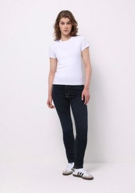 Resim Slim Fit Dar Paça Kadın Koyu İndigo Jean Pantolon Colin's