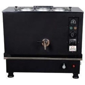 Resim Anka Pro Kompakt Full Otomatik Çay Makinası 3 Demlikli 30 Litre Siyah Elektrikli Doğalgazlı 
