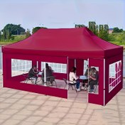 Resim Ekstra Büyük Kırmızı/Mavi Açık Hava Çadırı Kiri, Dayanıklı Oxford Kumaşı, Katlanabilir ve Rüzgar Geçirmez Şeffaf Görünüm Penceresi ile Çok Fonksiyonlu Parti İçin | Parti Çadırı | Kanvas, Çerçeve Dahil Değil, Cadılar Bayramı ve Noel Hediyeleri İçin Mükemmel, Gündüz ve Yağmur Kiri, Kamp Ekipmanı, Kamp Aksesuarları Yeni 