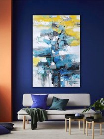 Resim Yağlı Boya Tablo %100 El Yapımı 75cmx104cm Soyut 