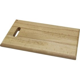 Resim Go İthalat 25X40CM Kalın=2.5cm Ahşap Kesim Panosu - Et Tahtası El Geçmeli Kulp (5491) 