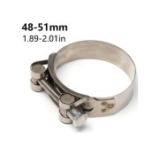 Resim Xuweiwei 48-51mm Paslanmaz Çelik Hortum Kelepçesi - Hava Su Yakıt Boruları İçin Dayanıklı 