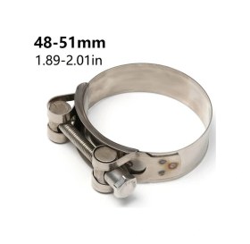 Resim Xuweiwei 48-51mm Paslanmaz Çelik Hortum Kelepçesi - Hava Su Yakıt Boruları İçin Dayanıklı 