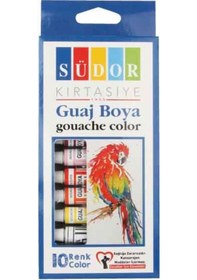 Resim Südor Guaj Boya Set 10X8.5 Ml Çok Renkli 