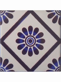 Resim KÜTAHYA ÇİNİ SANAYİ 10x10 cm Çini Desenli Çini Seramik Karo 