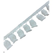 Resim Ponpon Püskül Pamuk en 5 cm Krem 1 Metre 