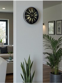 Resim Büro Ev Ofis Hediyesi İçin 36cm Gri Dekoratif Duvar Saati Diğer 