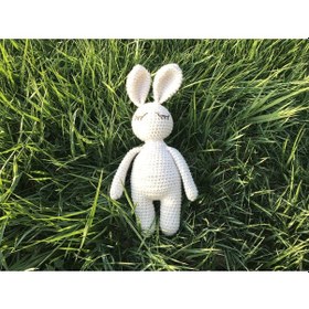 Resim Naturaborn Natural Amigurumi El Örgüsü Oyuncak Uykucu Tavşan 
