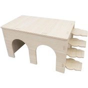 Resim Homyl Lemmings Fare Cüce Hamsterleri Için Ahşap Hamster Evi 