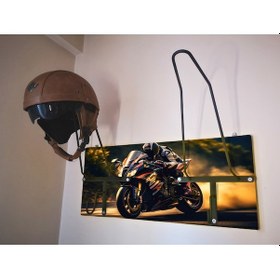 Resim Özel Fotoğraflı Kask Askısı, Motorcu Kask Askısı, Personalv28 