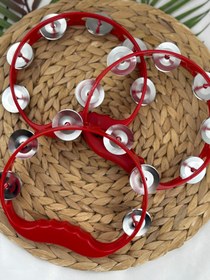 Resim Kına Gelin Tefi, Kına Gecesi Tefi, Nedime Tef, Sünnet Tef, Metal Zilli Plastik Tef 5'li 