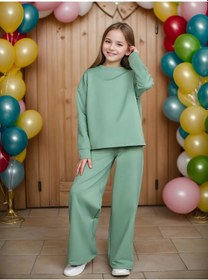 Resim Fabrımo Family Look Örgü Eşofman Takımı 143404608 Yeşil 