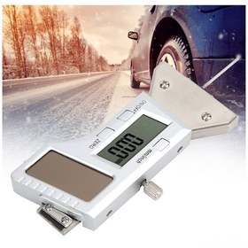 Resim Vkemall Stainless Steel Güneş Enerjili Dijital Lastik Derinlik Ölçer 0-25mm 0.01mm Hassasiyetli Elektronik Ölçüm Aleti 