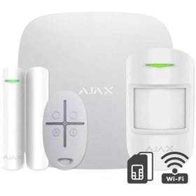 Resim AJAX Hubkit Plus Kablosuz Alarm Seti Wifi \u002F StarterKit Plus Seti Beyaz 