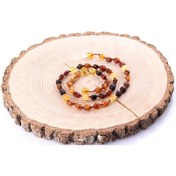 Resim Alp Doğal Taş Kehribar (fosilleşmiş Çam Reçinesi) Kolye 8 Mm - M365 