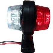 Resim NETOTOMARKET Maxi Takoz Küpe Lamba Ledli 12-24 Volt Beyaz-kırmız 10,5 Cm 