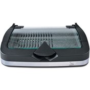 Resim Gazella BRB3000 Barbecue Granit 2400 W Siyah Kapaklı Dumansız Elektrikli Izgara 