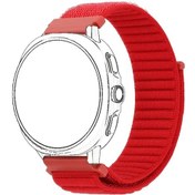Resim Gaojunshop01 22mm Geniş Naylon Huawei Gt5 Pro 46mm Garmin Suunto Coros Kospet Bileklik Kırmızı 