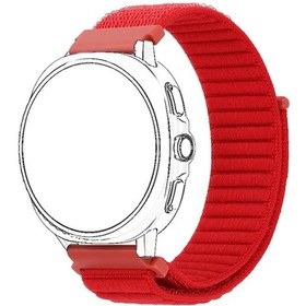 Resim Gaojunshop01 22mm Geniş Naylon Huawei Gt5 Pro 46mm Garmin Suunto Coros Kospet Bileklik Kırmızı 
