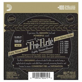 Resim D'Addario EJ45LP Pro-Arte Lightly Polished Normal Tension Klasik Gitar Teli 