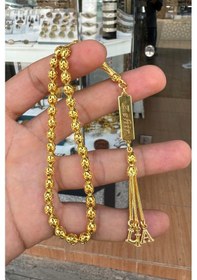 Resim Arpa Kesim Altın Kaplama Gümüş Telkari El İşçiliği İsimli Ve Harfli Tesbih 201024457 