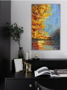 Resim Yağlı Boya Tablo %100 El Yapımı 65cmx94cm Manzara Soyut 