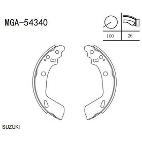 Resim Mga-54340 - Kampana Balata Papuc Arka Suzukı Swıft 10- 